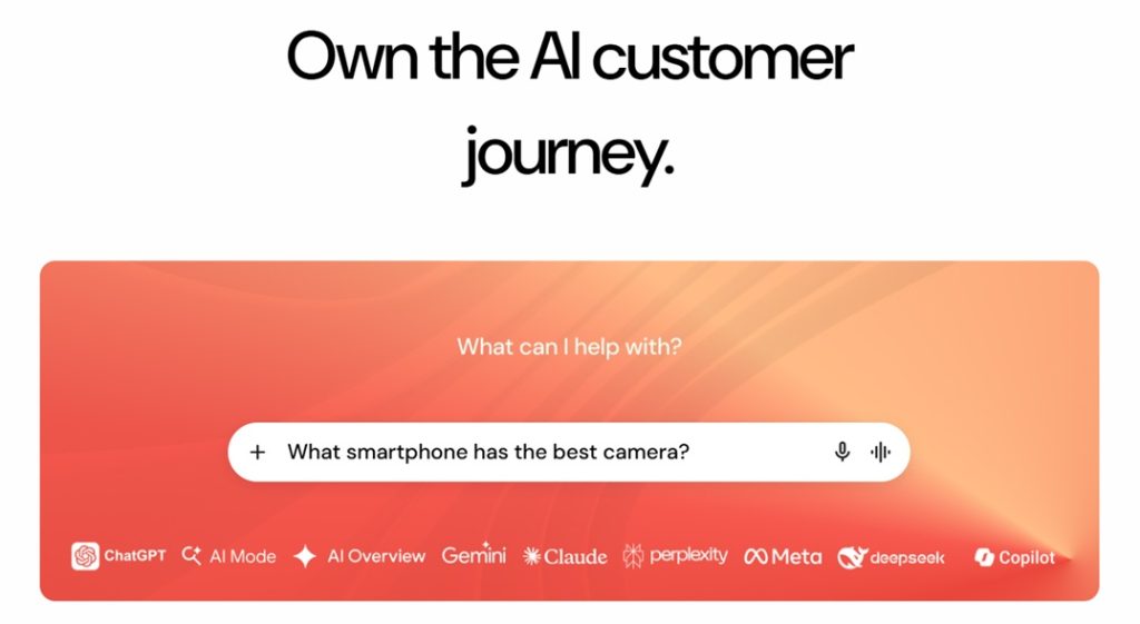 screenshot of the evertune homepage
